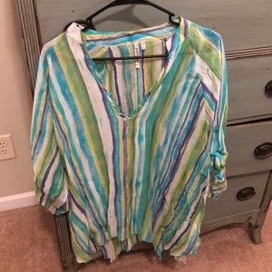 Women’s sheer blouse/beach cover up